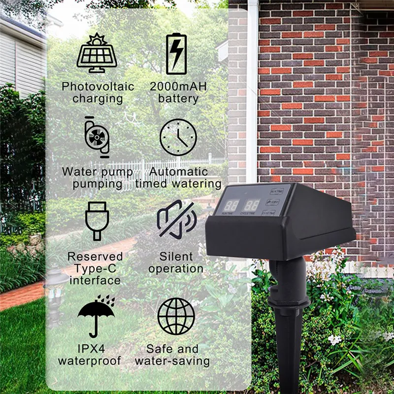 Solar Automatic Irrigation Timer Drip Irrigation Water Pump Control ...