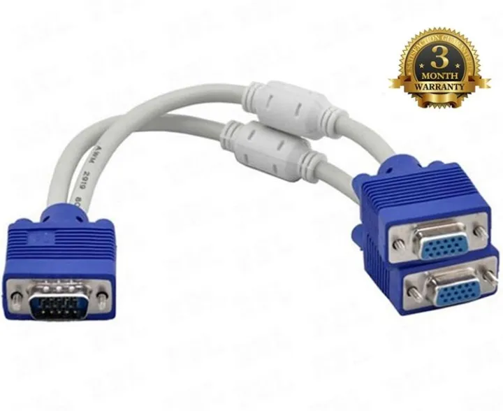 Dual Monitor VGA Splitter Y Cable Code