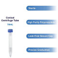 Nullmul Scientific Conical Centrifuge Tubes 15ML, 150 Pack Plastic Test Tube with Screw Caps, 15ML Sterile Test Tubes with Lids. 