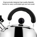 QUANBU Tea Kettle Stovetop Whistling Tea Pot, Stainless Steel Tea Kettles Tea Pots For Stove Top, 4.3Qt(4-Liter) Large Capacity With Capsule Base. 