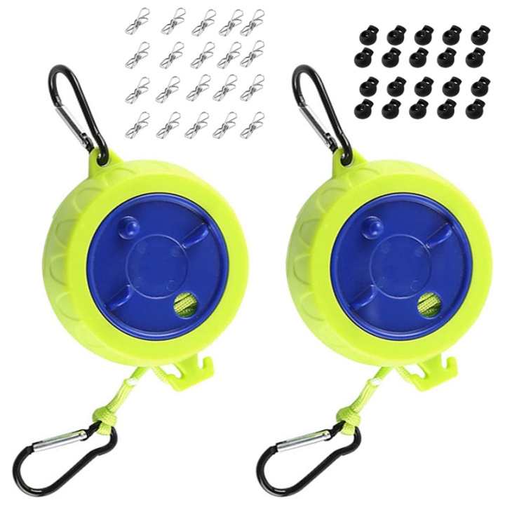 Retractable Clothes Line Anti-Winding Washing Line 10 Metre for Camping Outdoor Indoor