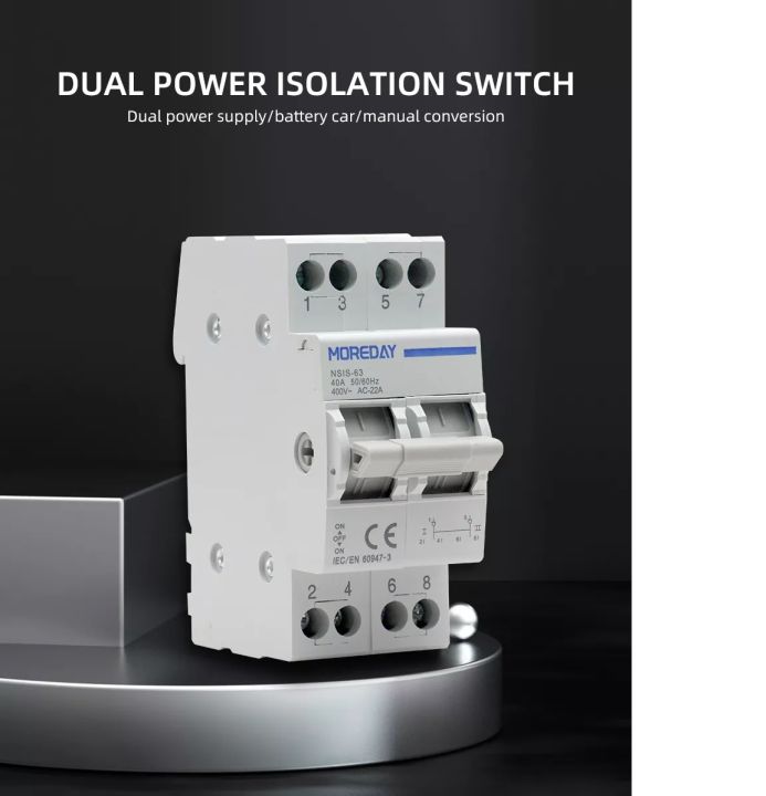 Trip%20switch%202%20Pole%2063A%20Manual%20Changeover%20Switch%20MCB%20Type%20Power%20Transfer%20Switch%20for%20Solar%20Systems%20Generator%20Systems%20Power%20Din%20Rail%20Mounted%20MCB%20Type.%20-%20Image%202