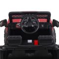 Pobo 5 Motors Electric Battery Operated Ride on Jeep for Kids of Age 2 to 8 Years- The Metallic Painted Driving Ride on Car with Music, Lights and Bluetooth Remote Control (Metallic Red) |MB6004 21M. 