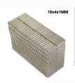 20  Pcs N32 Grade SILVER + Triple Layer Plated, Size 10x4x1MM Super Strong Sticking Neodymium NdFeB high quality product Applicable multiple purposes. 