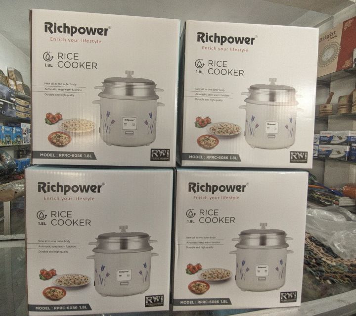 Rice%20Cooker%202.8%20L%20And%201.8%20L%20%20(2%20KG%20AND%201%20KG)%20Full%20Automatic%20Richpower%20With%20Steamer%20Free%20Cup%20And%20Spoon%20-%20Image%203