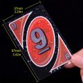 UNO H2O Card Game - Waterproof and Pressure Proof PVC Plastic Transparent Playing Card Set (108Pcs/Set). 