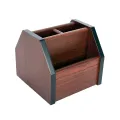 Mesh Desk Organizer Metal & Wooden Pencil Pen Holder Organizer Desk Accessories Holder for Office Home Metal Pencil Holder Pen Holder. 