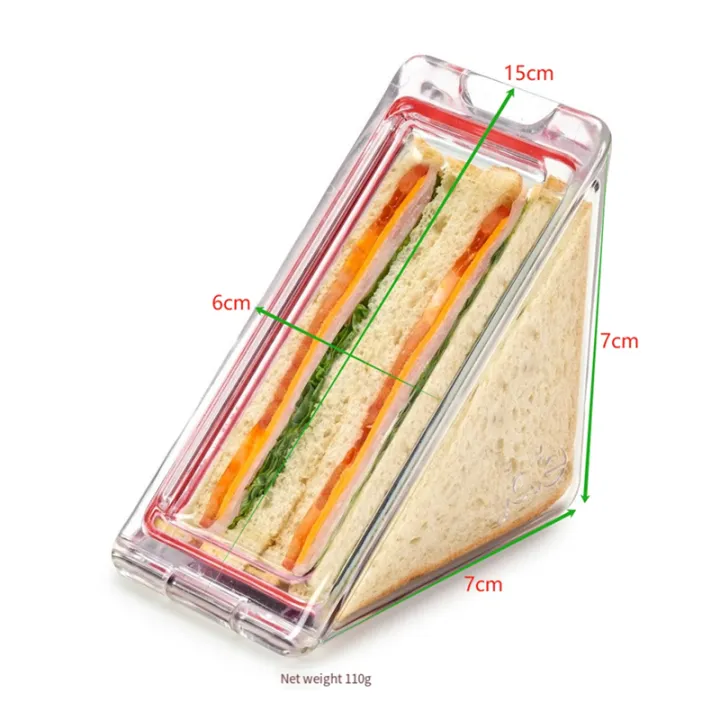Nullmul%20Triangle%20Sandwich%20Container%20Triangle%20Clear%20Plastic%20Sandwich%20Container%20with%20Lid%20To-Go%20Containers%20for%20Cheese%201Pcs%20-%20Image%203