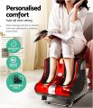 Foot Massager, Electric Rolling Shiatsu Feet Massage Spa Rest Ankle Calf Leg Massagers Stimulator Footspa Machine for Home Office Massages, with 4 Powerful Modes Adjustable Angle Red. 