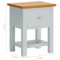 Nightstand 36x30x47 cm Solid Oak Wood. 