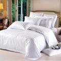 White Striped king size Bed Sheets hotel grade 1 bed sheet with 2 pillow cases. 