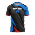 East Vs West 10-15 Devon Larratt Arm Wrestling Jersey Short Sleeve Wrist Enthusiasts Training Fitness Game-day Uniform Clothes. 