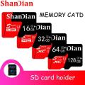 SHANDIAN Red TF Smart SD Car CD Player Memory Capacity Expansion 8GB 16GB 32GB 64GB 128GB Free Gift Comes with SD Card Adapter. 