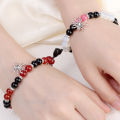 Halloween Spider Couple Bracelets for Women Men Romantic Heart Magnetic Matching Bracelet Aesthetic Party Jewelry. 