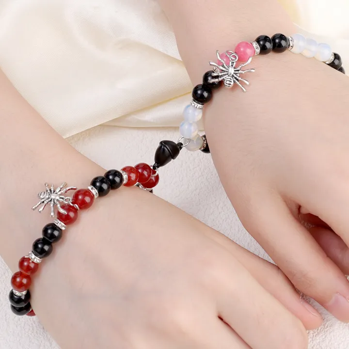 Halloween%20Spider%20Couple%20Bracelets%20for%20Women%20Men%20Romantic%20Heart%20Magnetic%20Matching%20Bracelet%20Aesthetic%20Party%20Jewelry%20-%20Image%202