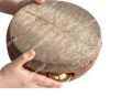 Kanjira Hand Percussion Made from monitor lizard skin similer to Skin Musical Instrument hand drum traditional instrument folk musical kandy musical hub. 