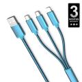 Emy 3In1 Usb Cable - Blue. 
