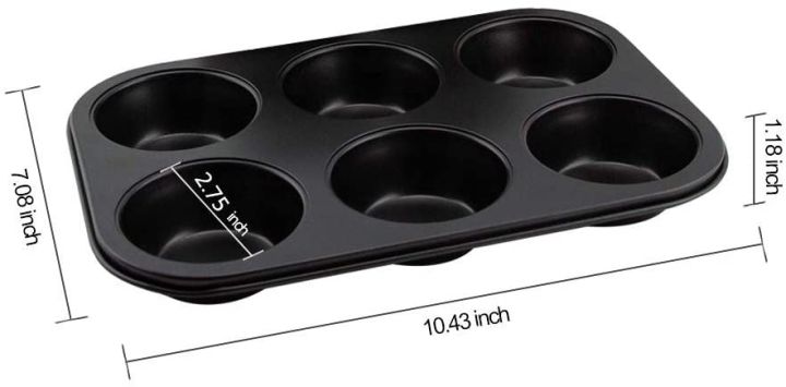 QP%206%20Cups%20Muffin%20Pan%20Set,%202%20Pack%20Bakeware%20Non-Stick%20Cupcake%20Baking%20Pan%20Heavy%20Duty%20Carbon%20Steel%20Muffin%20Tins%20Baking%20Tray%20for%20Cakes%20-%20Image%203