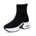 Height Increasing Insole Women's Shoes Boots Spring and Autumn2023New Women's Boots Stretch Knitted Sports Casual Socks Short Boots Mid-Calf. 