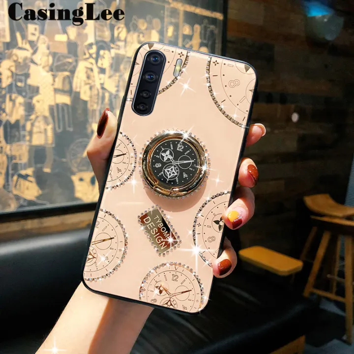 CasingLee%20For%20OPPO%20F15%20case%20Navigation%20Magnetic%20Ring%20Holder%20Luxury%20Diamond%20clock%20Mirror%20Back%20Cover%20OPPO%20F15%20Phone%20cases%20cover%20Luxury%20with%20Lanyard%20For%20girls%20and%20Boys%20-%20Image%205