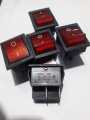 5 pcs Red Light Rocker Switch 4 pin. 