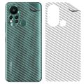 Carbon fibre back sticker for INFINIX hot 9 play / hot 10 / hot 10 play / hot 10i / hot 10s / hot 11s / smart 5. 