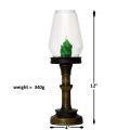 Windproof Wooden Candle Holder with Chimney - Carriable Tabletop Elegance. 