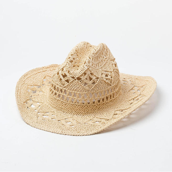 Cowboy%20Straw%20Hat%20Handmade%20Hat%20Summer%20Hat%20Outdoor%20Hat%20Beach%20Hat%20-%20Image%204