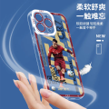 Football Player Neymar Kai Havertz Cristiano Ronaldo Messi Phone Case For Xiaomi Redmi Note 12 4G 12C 10C 9T A1 A2 Plus 9 Note 10 11 12 Pro 10S 11S 12S Case Cover Soft Clear TPU Lens Protection Square Silicone Transparent. 