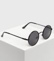 Mirrored Round Sunglasses (Free Size) For Men & Women - Black. 