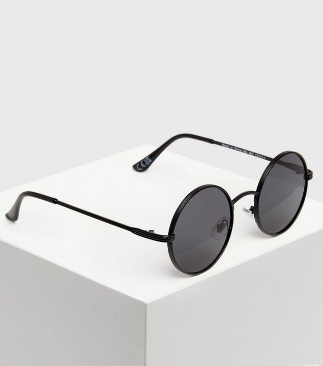 Mirrored%20Round%20Sunglasses%20(Free%20Size)%20For%20Men%20&%20Women%20-%20Black%20-%20Image%203