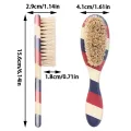 Striped Double-sided Comb Brush Bristle Hair Beard Styling Tools For Men Pro Shave Beard Brush Barber Carving Cleaning Brush. 