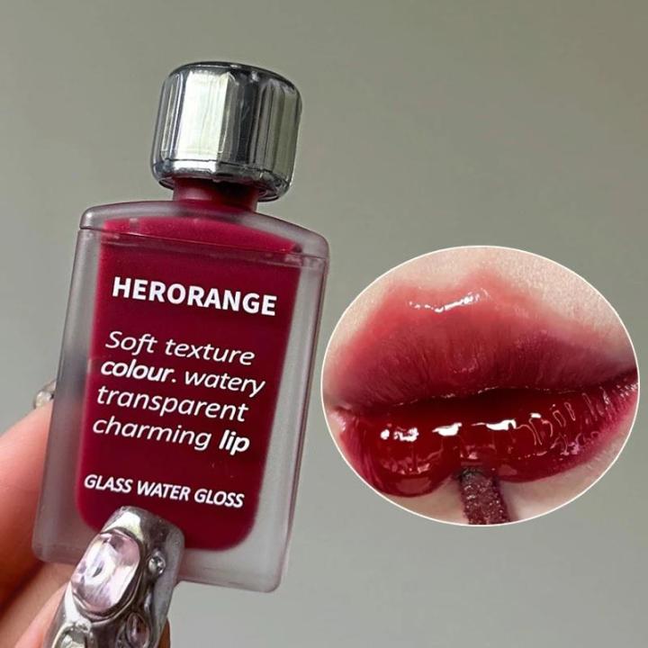 6 Colors Mirror Jelly Lip Gloss Waterproof Moisturizing Water Glossy ...