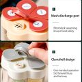5 In 1 Travel Spice Containers, Shaker Jars, Clear Plastic Container Jars With Labels, Airtight Cap, Pour/Sift Shaker Lid, Perfect For Bbq, Camping, Hiking, Barbecue, Travel And Kitchen. 