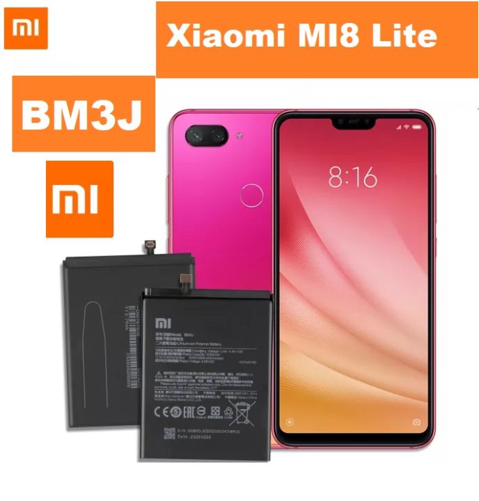 Xiaomi MI8 Lite Battery BM3J 3350 mAh for Xiaomi MI8 Lite High Quality Phone Replacement BM3J phone Battery