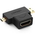 Micro Mini Hdmi Male To Hdmi Female Adapter Hdmi Female To Mini Micro Hdmi Male Converter Spriter  Cp4029  L. 