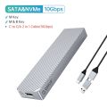 ORICO 40Gbps M.2 NVMe SSD Enclosure USB4 PCIe3.0x4 USB C Aluminum External Adapter Compatible with Thunderbolt 3 4 Tool Free. 