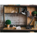 Black Metal Arm Clamp Joint Swing Flexible Arm Folding Study Lamp Office Home Reading Hobby Bedroom Bedside Desk Lamp Table Lamp For Study Table. 
