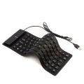 Flexible Keyboard Mini Foldable Wired Usb Computer Keyboards Portable Waterproof Silicone Soft Slim Folding Gaming Keypad For Laptop. 