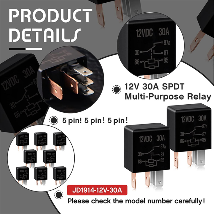5%20Pin%20Relay%2012V%2030A%20Relay%20Multi%20Relay%20Heavy%20Duty%20for%20Car%20Motor%20,8%20PCS%20-%20Image%204