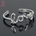 Women's Fashion Simple Hollow Love Adjustable Finger Toe Open Ring Beach Jewelry. 