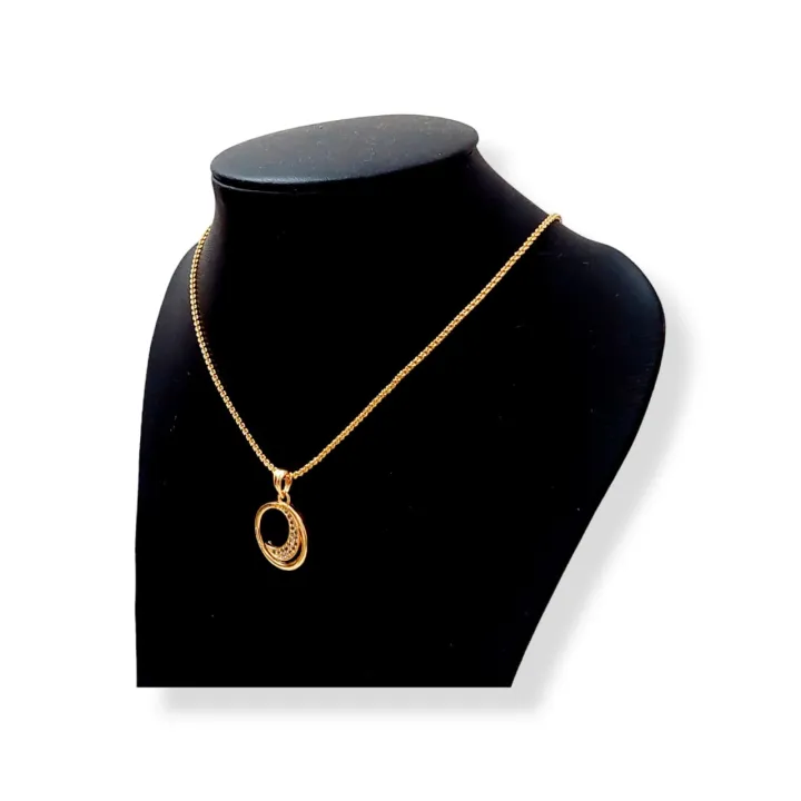 Gold%20Plated%20Guaranteed%20Women%20Chain%20&%20Pendant%2018inch%20Necklace%20Korean%20Stylish%20Wedding%20Party%20Gifts%20Fashion%20Jewellery%E2%80%8B%20-%20Image%204