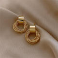 Retro Metal earrings Unique Wedding Fashion Small circle stud earrings Birthday party Multiple Women's earrings for Casual wear Evening wear Wedding occasions Gift for women Party accessories. 