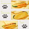 Pet Chew Toy, Squeaky Burger Dog Toy Suitable for All Types of Pets (Yellow). 