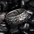 Feng Shui Adjustable Ring Buddhist Mantra Attract Wealth Lucky Open Ring. 