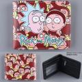 【BestGO】Casual Leather Purse Anime Cartoon Rick and Morty Wallets carteira Lovely Card Money Bags for Kids Boy Girl Folded Short Wallet. 