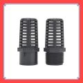 VibeVendor PVC Threaded Suction/Overflow Strainer Aquarium Filter Drain Fitting Connectors Fish Permeable Vent Cap. 