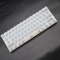 Keys Key Caps Transparent Clear Ergonomic No Lettering Anti-slip RGB Backlit ABS Mechanical Gaming Keyboard Keycaps for Office 104 Keys Stylish. 