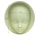 Baby Face Fondant Silicone Mold Cake Chocolate Soap DIY Baking Decorating Tool. 
