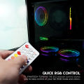 Fantech FB302 TYPHOON RGB FAN 3n1 W/ HUB AND REMOTE CONTROL. 